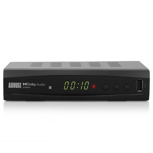 Freeview Set-Top Box HD Dual Tuner USB PVR Recorder HDMI Media Player - August DVB482