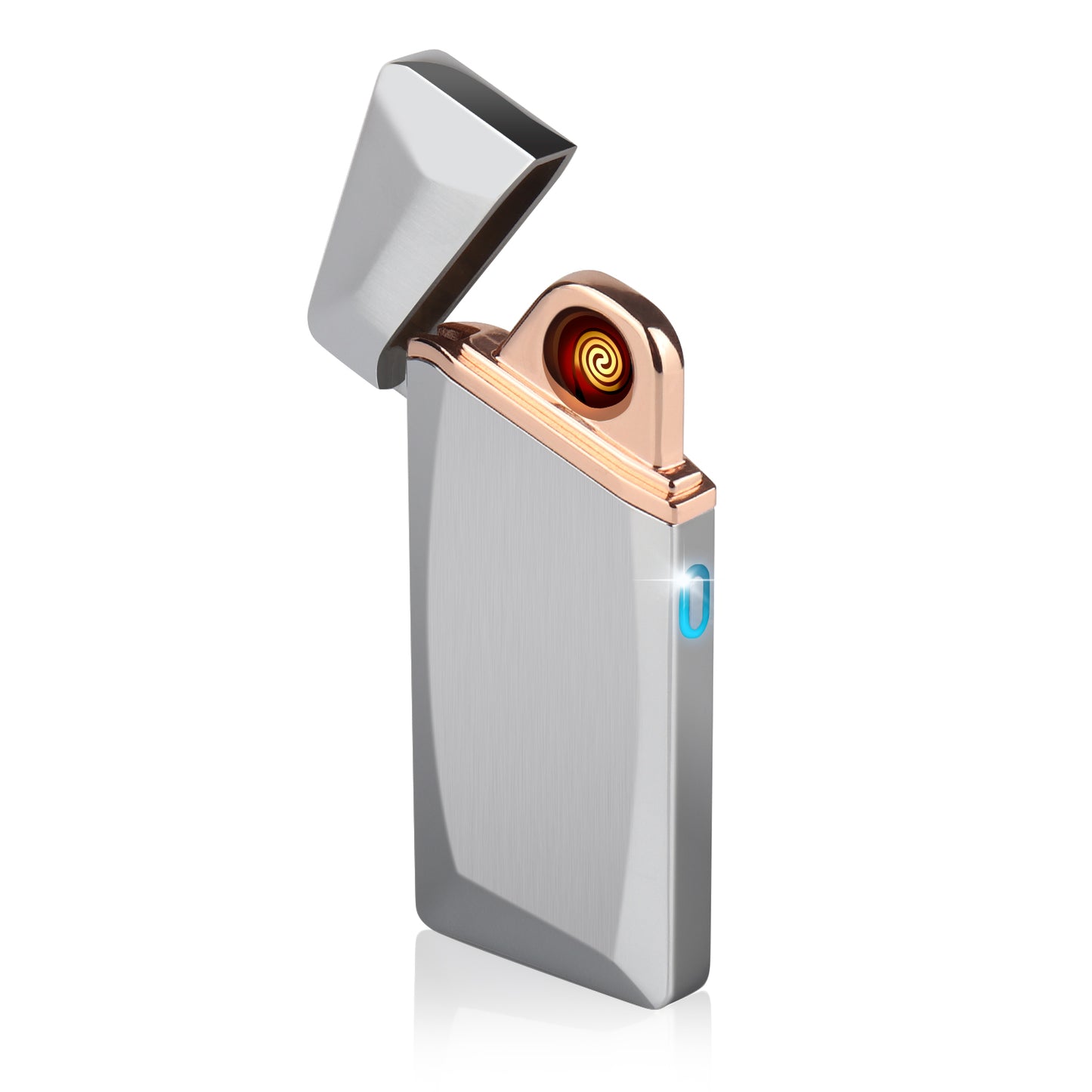 USB Rechargeable Lighter Windproof Flameless Electronic Coil Touch Control EC225