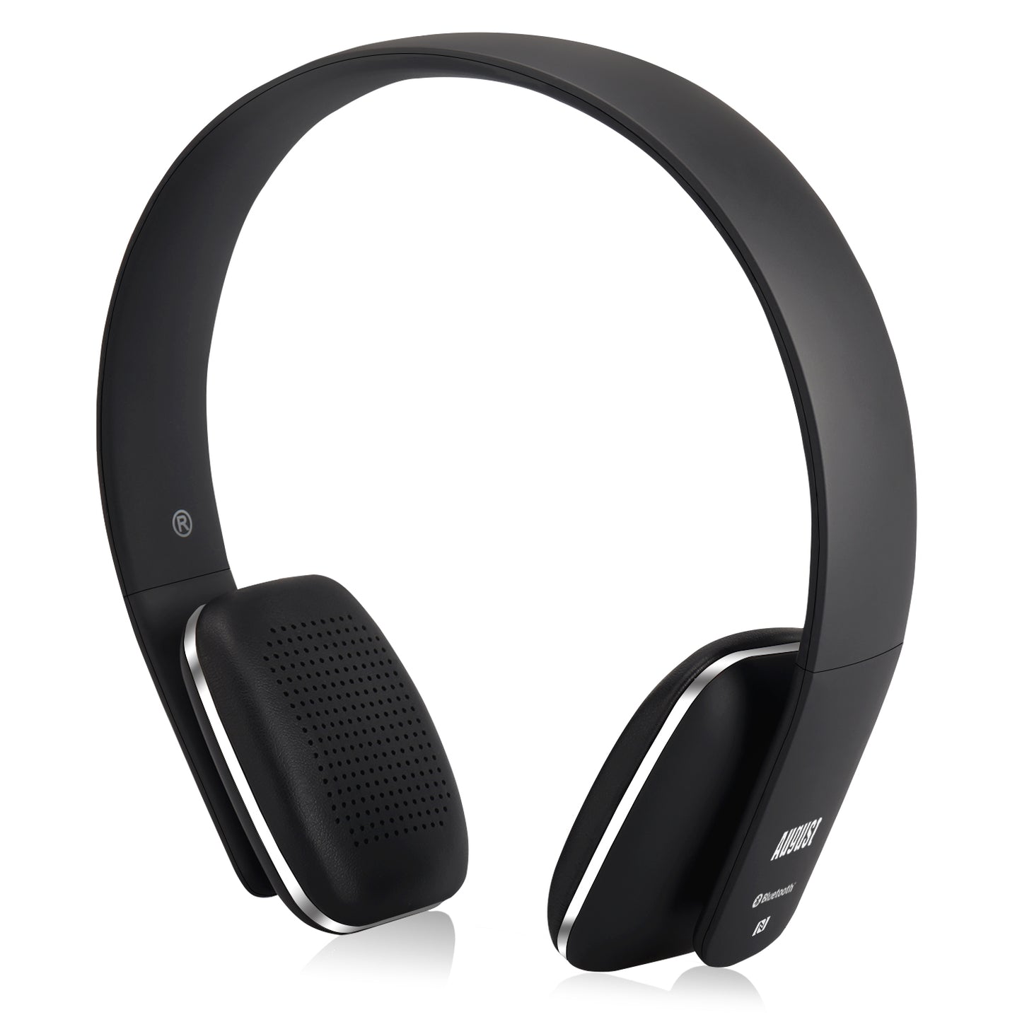 Bluetooth Wireless Headphones NFC On-Ear Rechargeable Ultra Lightweight - August EP636 [Refurbished]