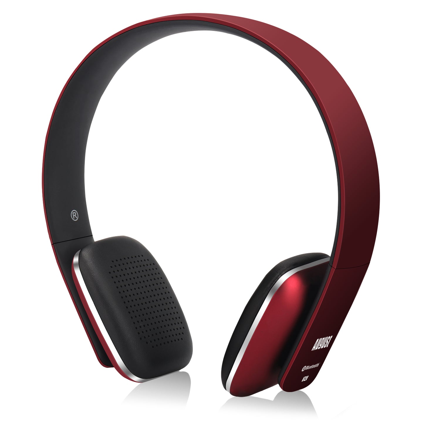 Bluetooth Wireless Headphones NFC On-Ear Rechargeable Ultra Lightweight - August EP636 [Refurbished]