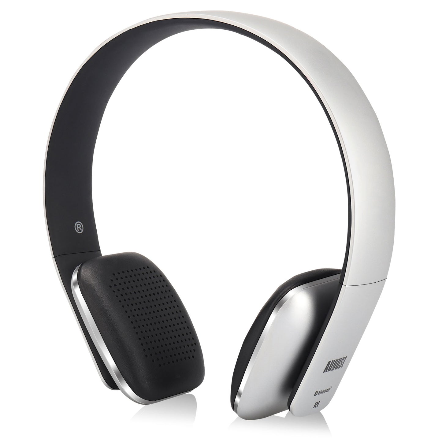Bluetooth Wireless Headphones NFC On-Ear Rechargeable Ultra Lightweight - August EP636 [Refurbished]