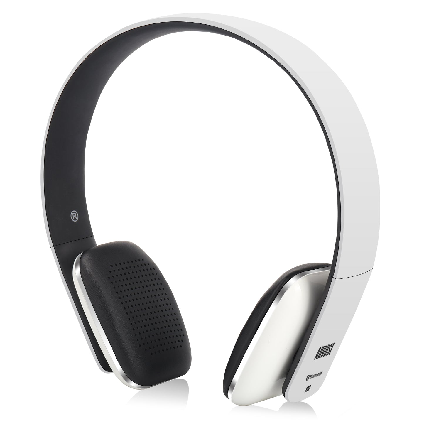 Bluetooth Wireless Headphones NFC On-Ear Rechargeable Ultra Lightweight - August EP636 [Refurbished]