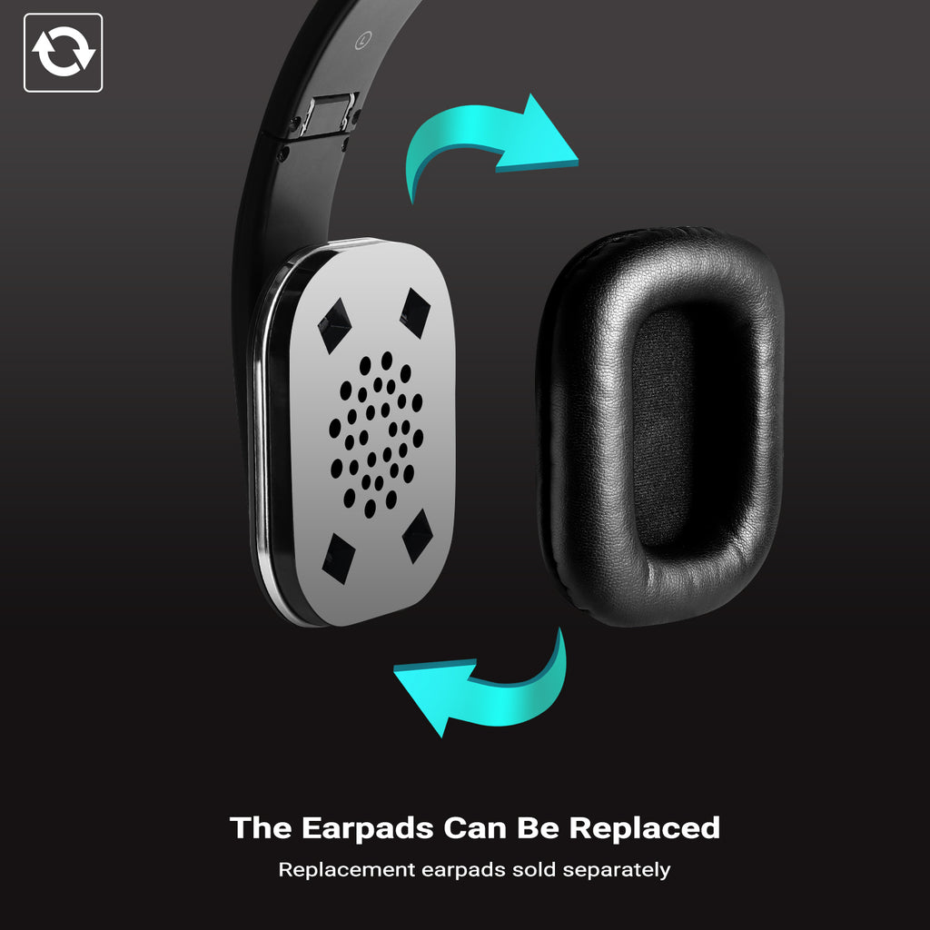 Bluetooth Over Ear Headphones NFC aptX Low Latency for PC and Mobile - August EP650