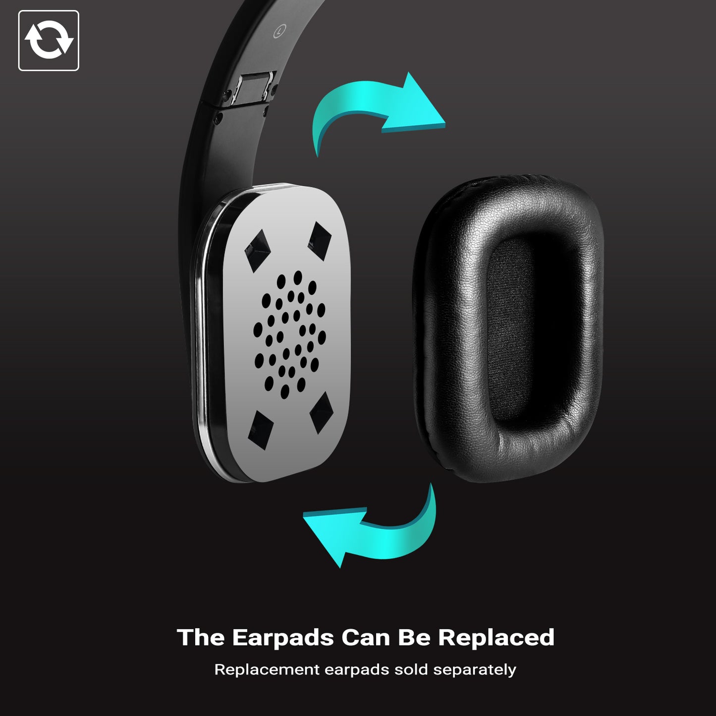 Bluetooth Over Ear Headphones NFC aptX Low Latency for PC and Mobile - August EP650 [Refurbished]