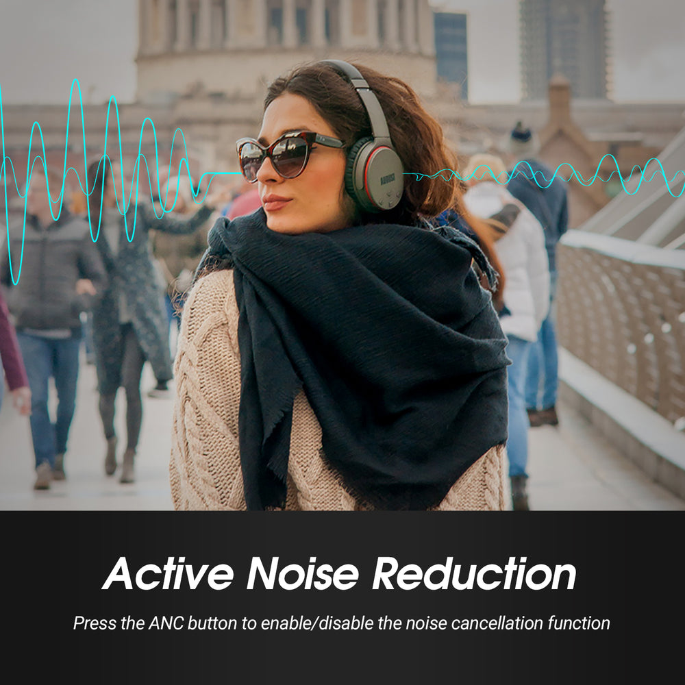 Active Noise Cancelling Headphones Bluetooth ANC aptX August EP735