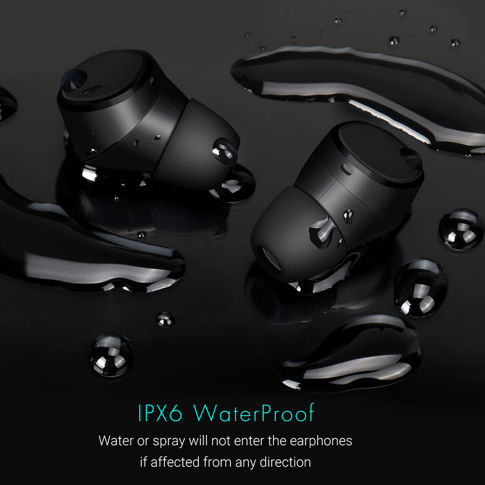 Bluetooth In-Ear Wireless Earphones With Mic, IPX6, DSP Noise Reduction August EP800