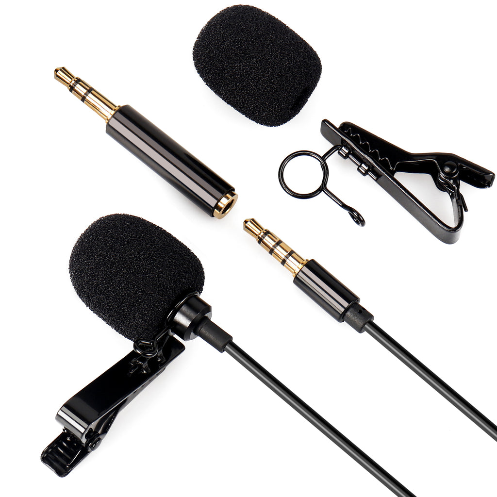 Lavalier Lapel Microphone Clip-On Omnidirectional TRRS TRS - Daffodil MCP100