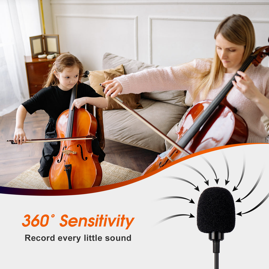 USB-C Lavalier Lapel Microphone Clip-On Omnidirectional Recording - Daffodil MCP150