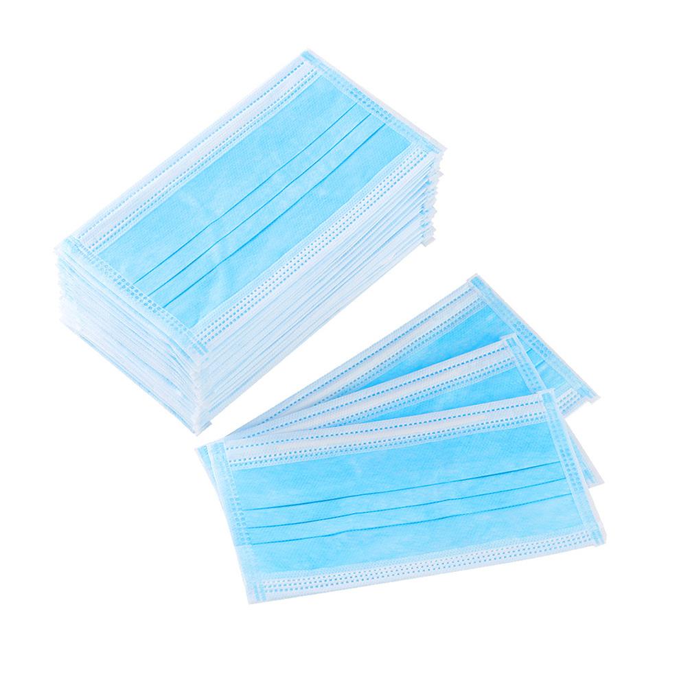 Disposable Non-woven Triple Layered Filter Dust-proof Antibacterial Protective Mask with Earloop Sealed Pack (Pack of 50)    iDaffodil  Masks   iDaffodil - Consumer Electronics at Affordable Prices