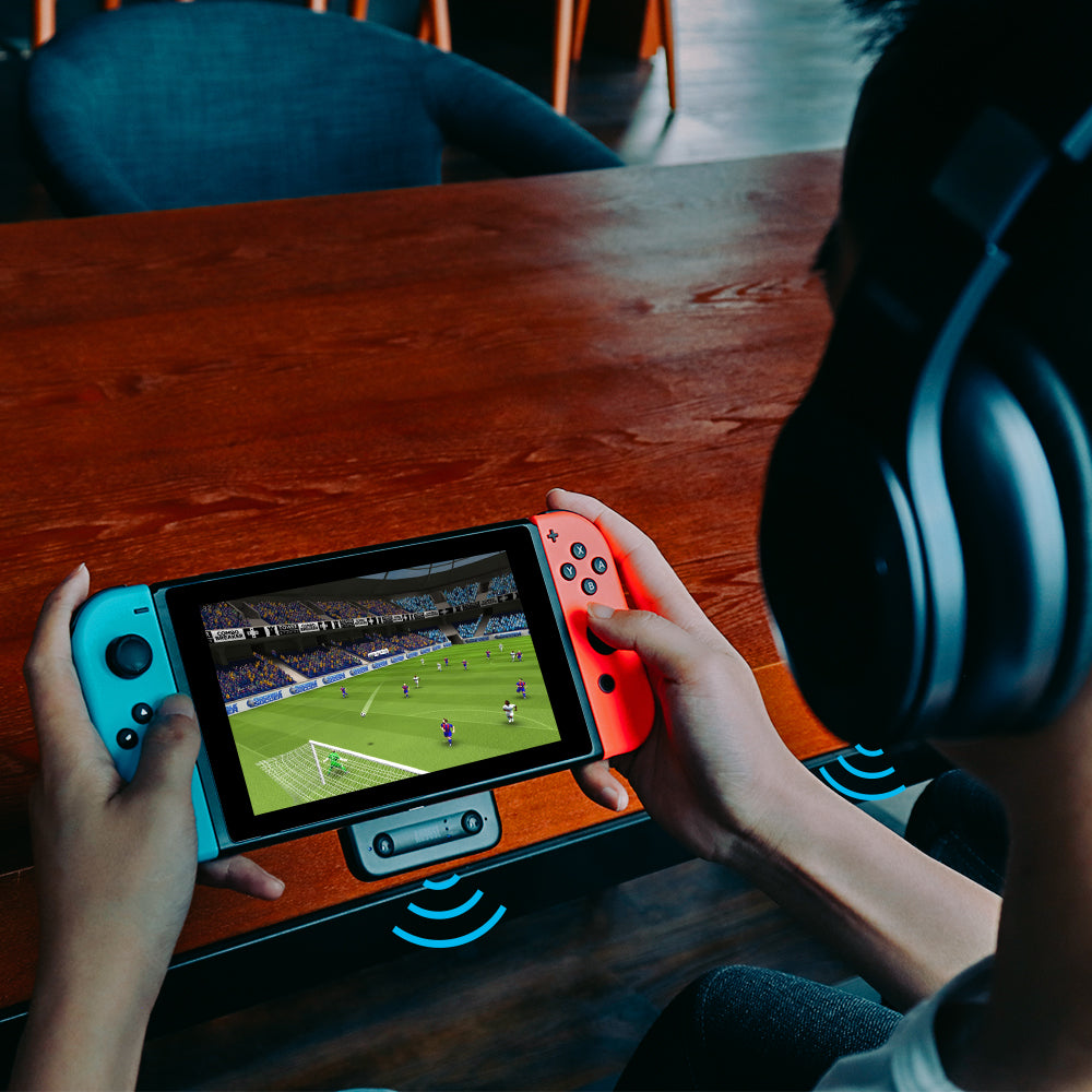 Dual Bluetooth Headphones Audio Transmitter for Nintendo Switch AptX-LL PS5 - August MR410