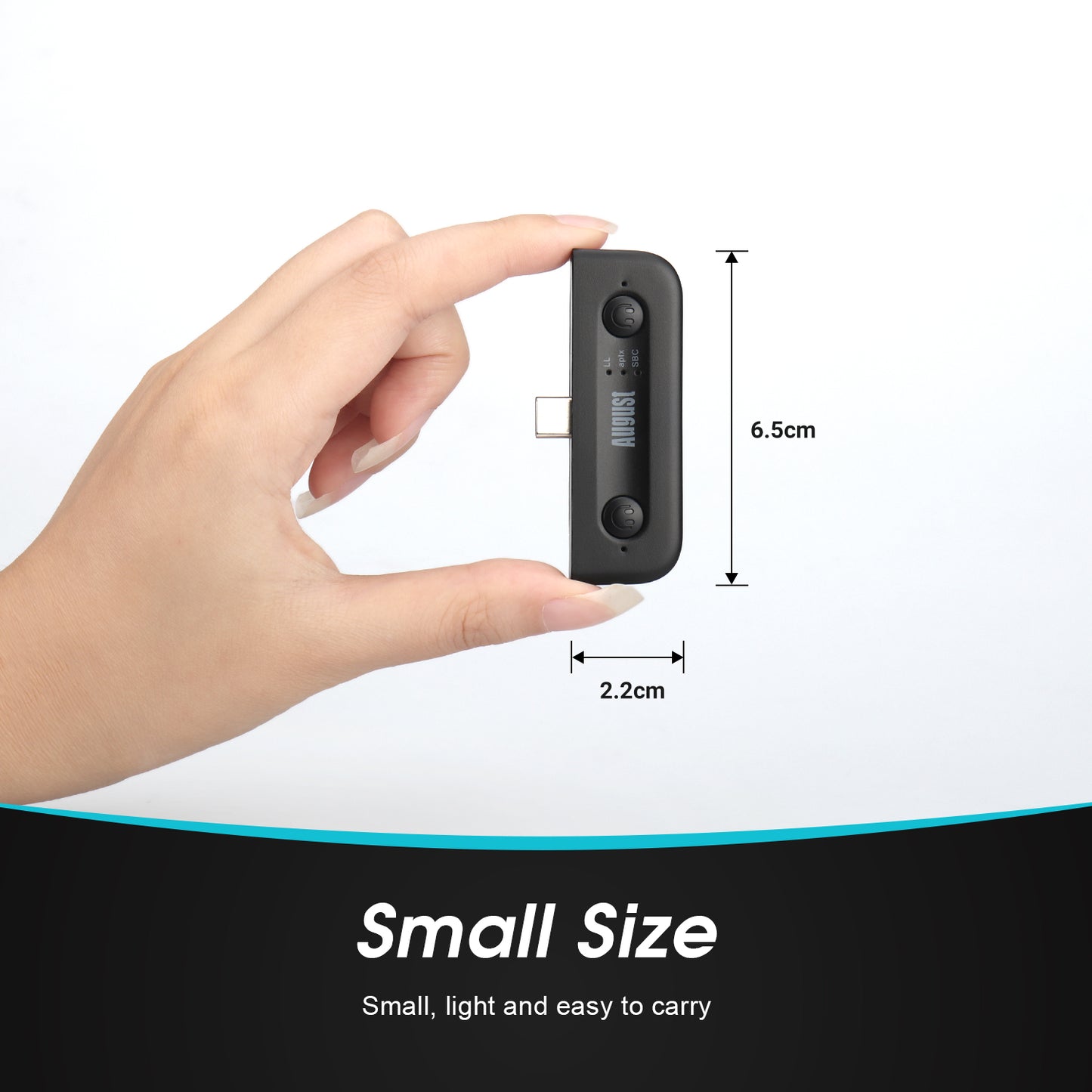 Dual Bluetooth Headphones Audio Transmitter for Nintendo Switch AptX-LL PS5 - August MR410
