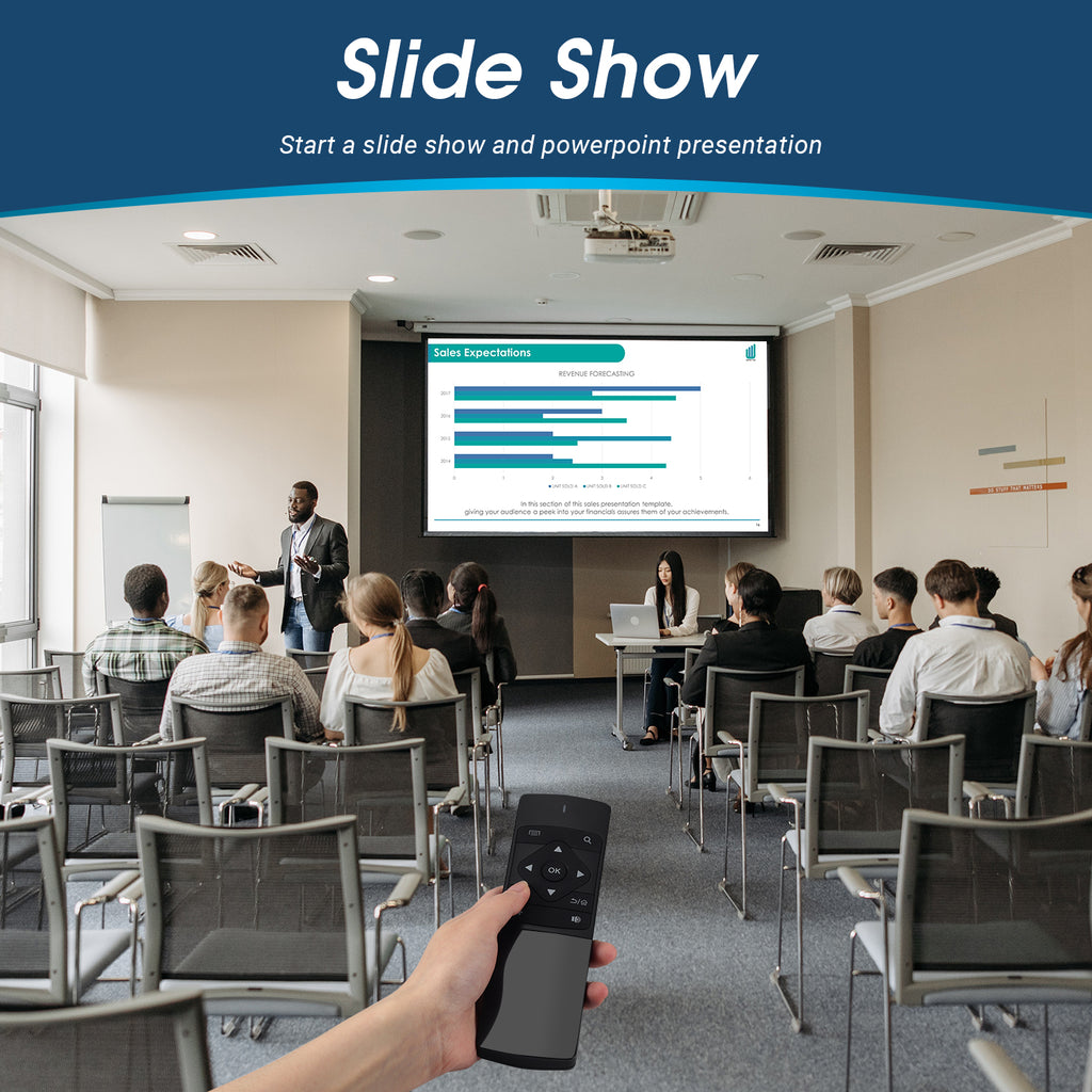 USB Air Mouse Portable Keyboard Remote Control for PC, Laptop, Kodi, Raspberry Pi, Chromebook August PCR500