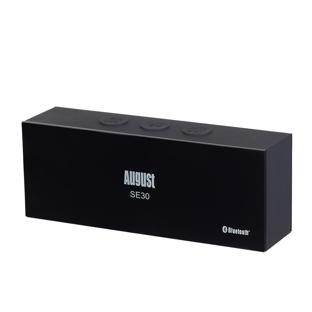 Bluetooth portable Speaker Rechargeable Boombox AUX Input - August SE30 [Refurbished: 6 Month Warranty]