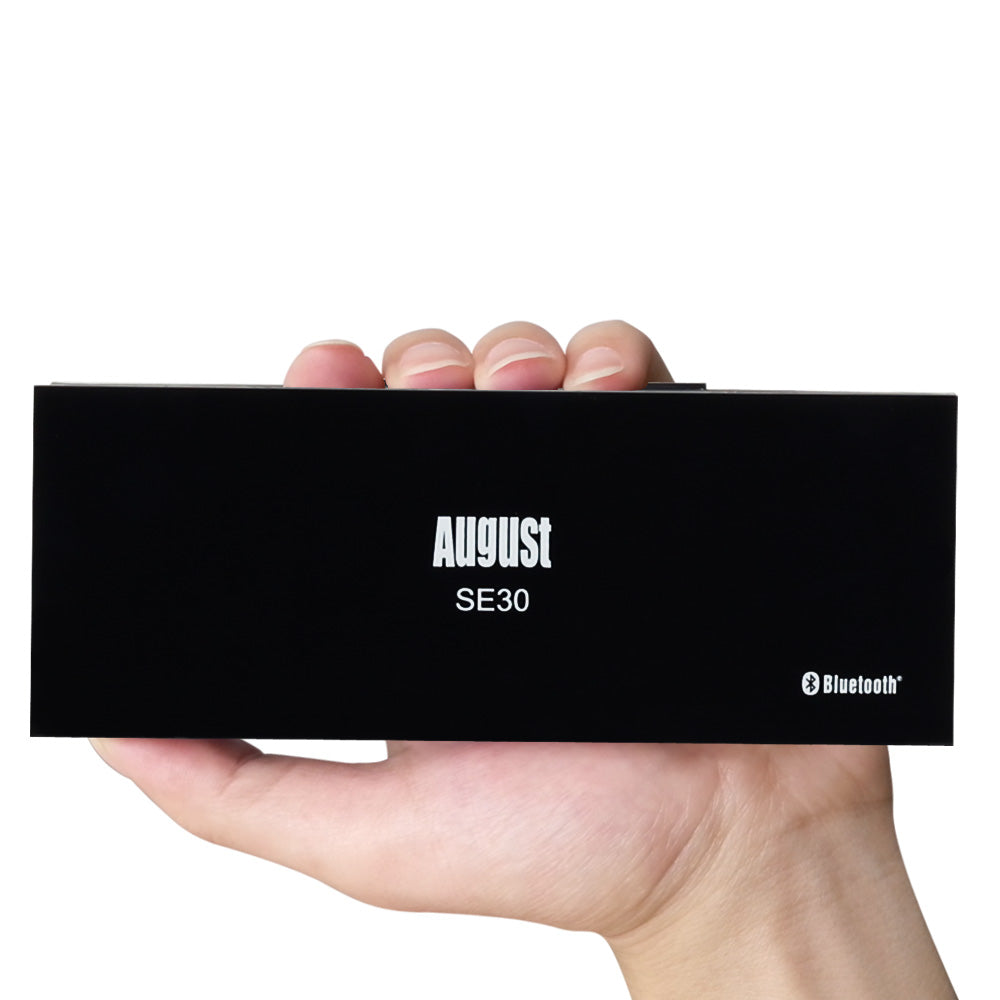 Bluetooth portable Speaker Rechargeable Boombox AUX Input - August SE30 [Refurbished: 6 Month Warranty]