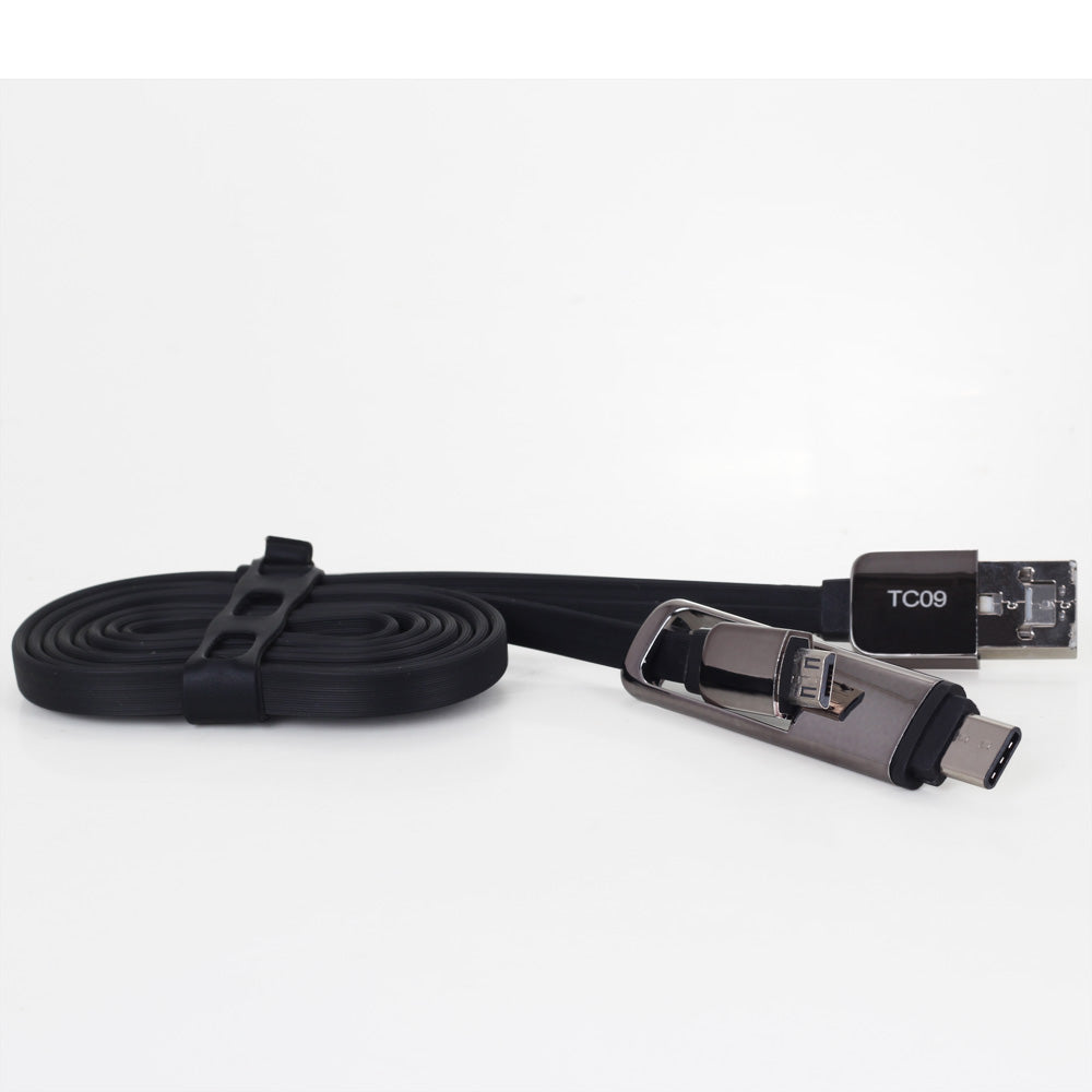 USB Multi Charger Cable - Micro USB / Type C - Daffodil TC09    iDaffodil  Phone Accessories   iDaffodil - Consumer Electronics at Affordable Prices