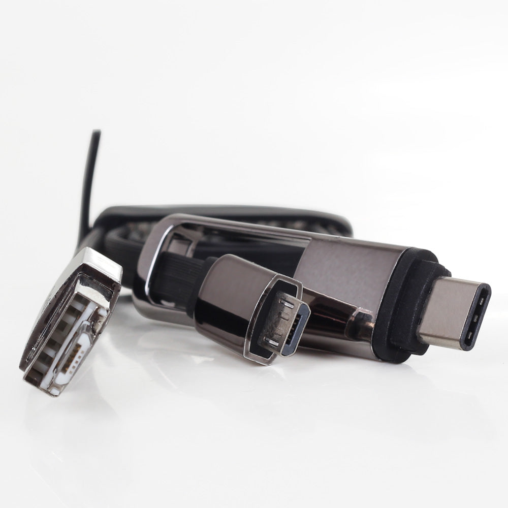USB Multi Charger Cable - Micro USB / Type C - Daffodil TC09    iDaffodil  Phone Accessories   iDaffodil - Consumer Electronics at Affordable Prices