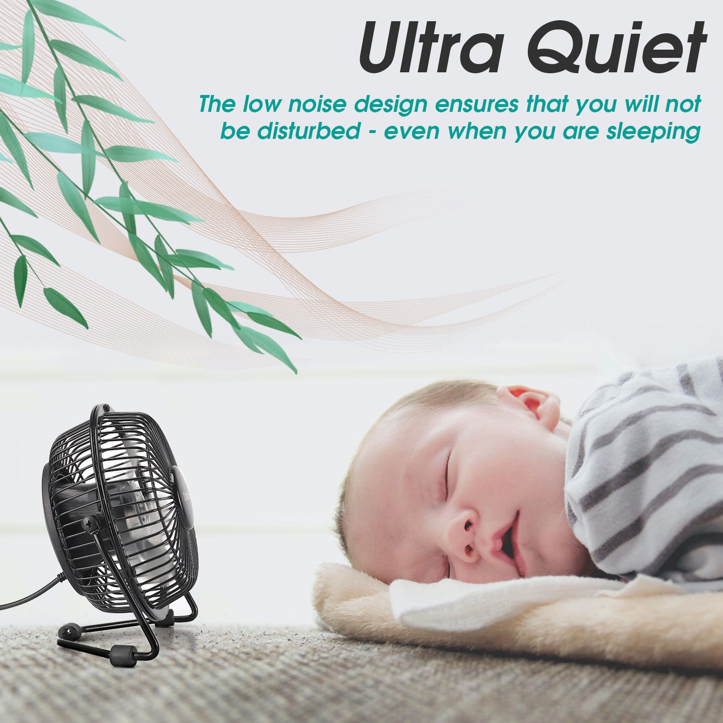 USB Desk Fan - Daffodil UFN100 - Stay Cool at your Desk on Hot Summer Days