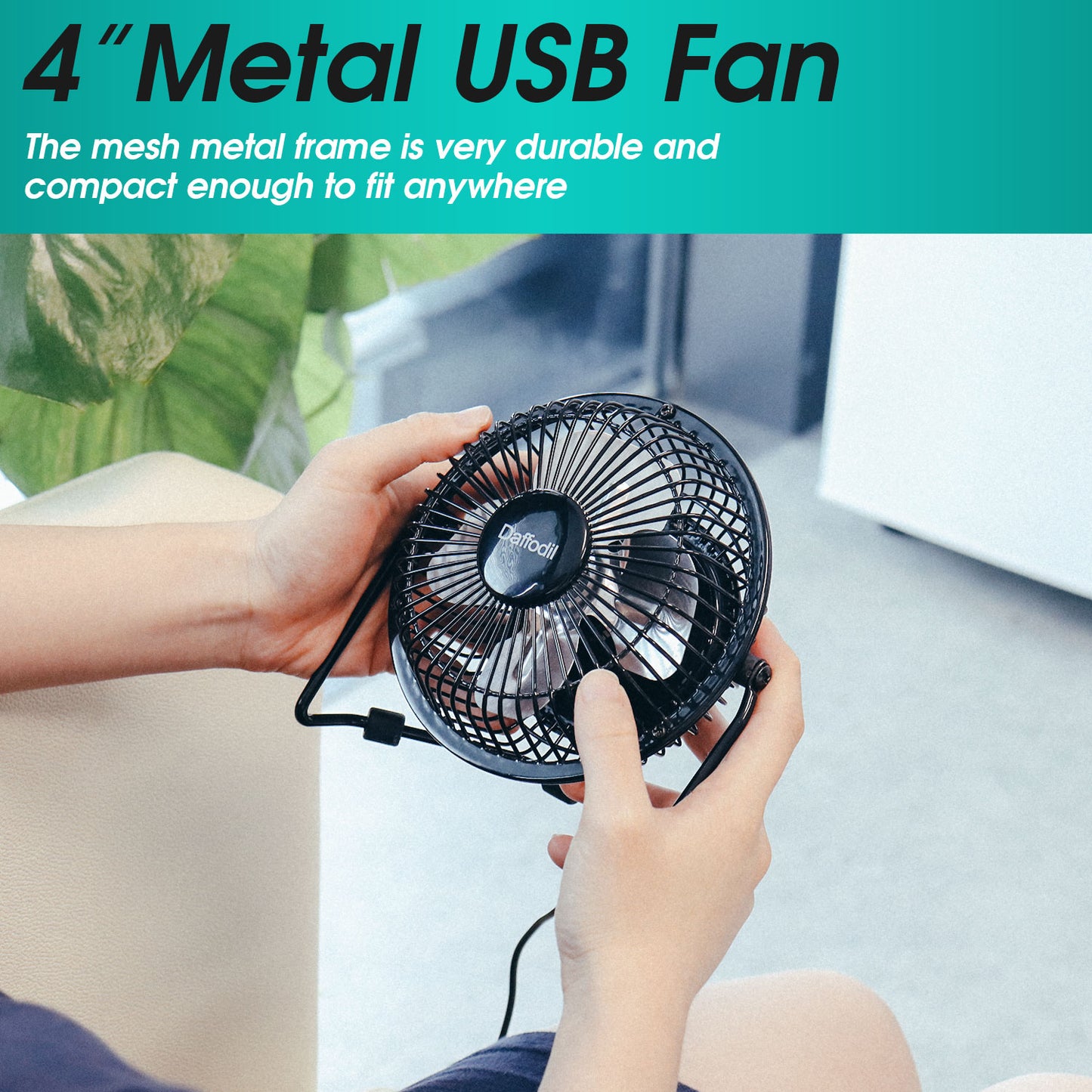 USB Desk Fan - Daffodil UFN100 - Stay Cool at your Desk on Hot Summer Days