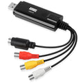 VHS Video Capture Card Digital Transfer Grabber VHS to DVD, Hi8 for Windows - August VGB100