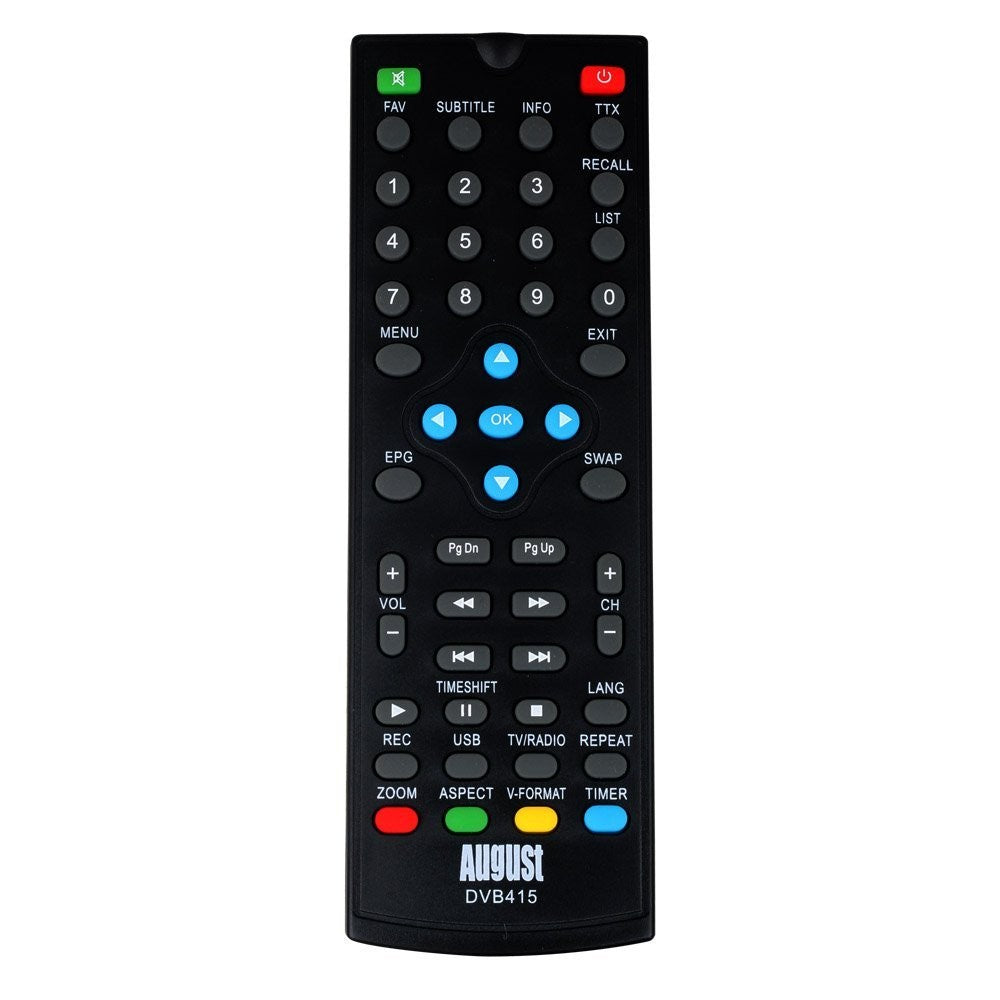 August RM415 - Replacement Remote Control for August DVB415 Freeview Box    August  Remote Controls   iDaffodil - Consumer Electronics at Affordable Prices
