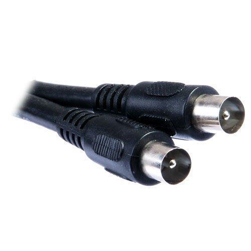 1.5m Coaxial Cable - TV Aerial Cable Black - UK Standard End - August TAC15B-IEC    August  Accessories   iDaffodil - Consumer Electronics at Affordable Prices