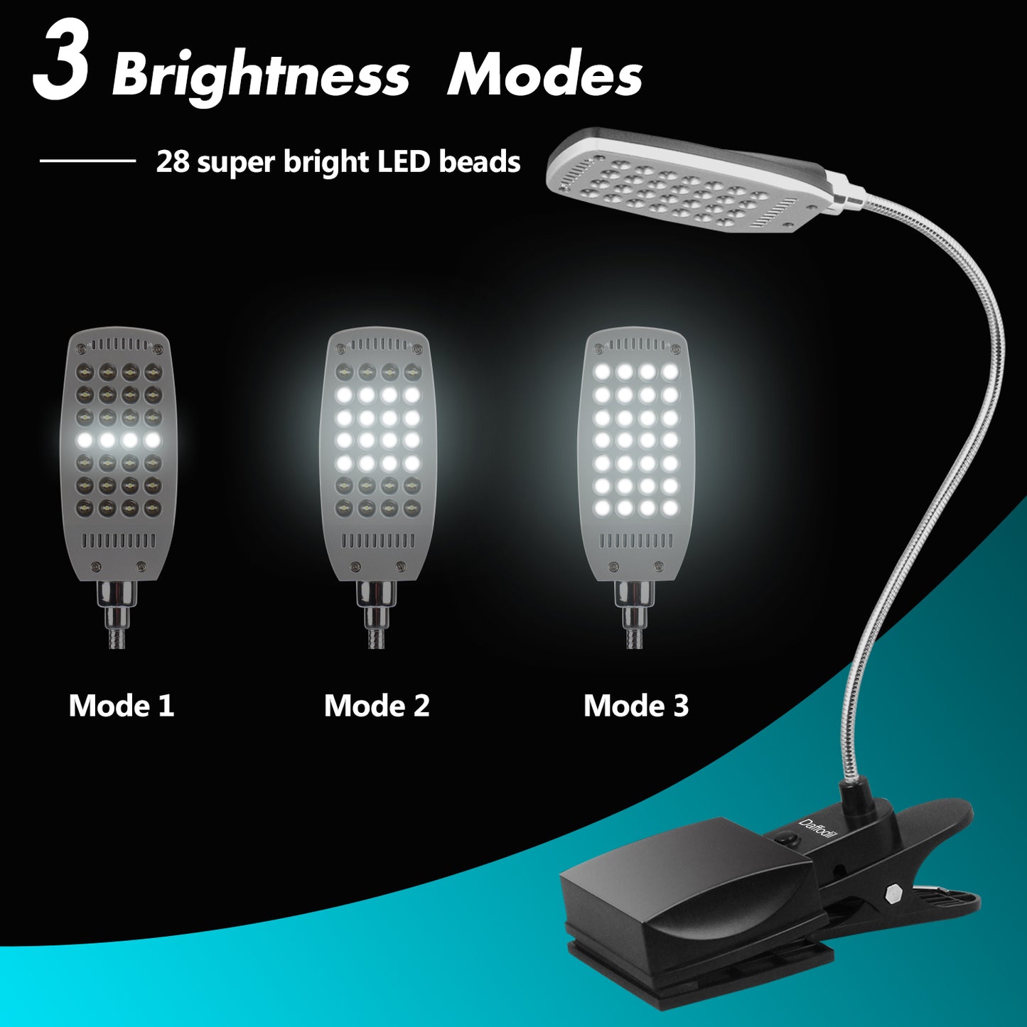 USB Gooseneck LED Reading Lamp for Bed, Desk and Shelves - ULT300 [Refurbished]